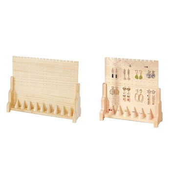 

Wooden Earrings Display Storage Props, Jewelry Display Shelves, Ring Jewelry Special Hanging Plate, Jewelry Rack