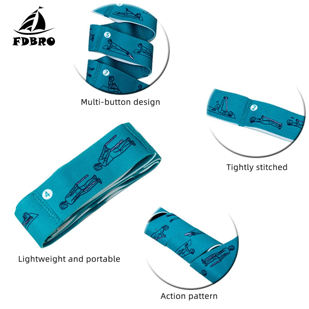Elastic Bands Fitness Pilates Yoga Stretch Latin Workout Training Sport Resistance Bands Exercise Equipment Pull Strap Belt