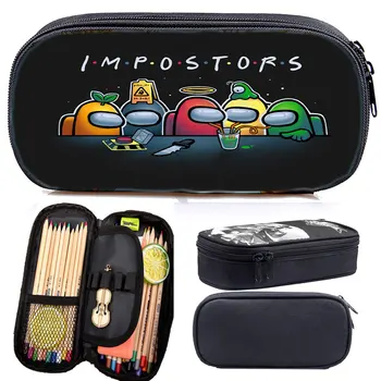 

Game Among Us Students Functionary Pencil Case Boys Girls Pen Bag Stationery Bag Children Cute Cartoon Pen Bag For Kids