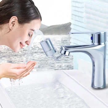 

Rotating Universal Splash Filter Faucet Dual-Purpose Water-Saving Faucet Suitable for 22mm-24mm Diameter Faucet