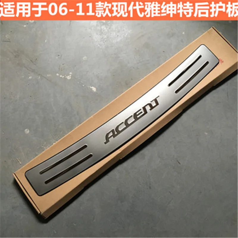 Автомобильные Чехлы протектор для заднего бампера из нержавеющей стали Накладка