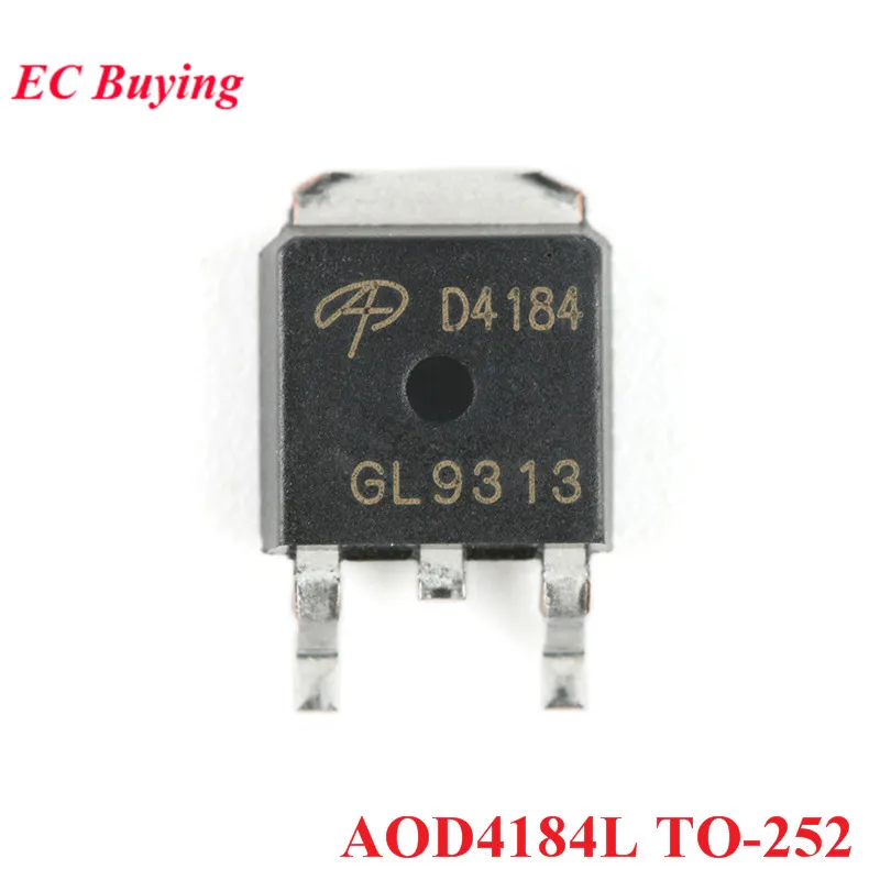 10pcs AOD4184L TO-252 N Channel 40V 50A SMD MOSFET Field Effect Tube TO 252 | Электронные компоненты и