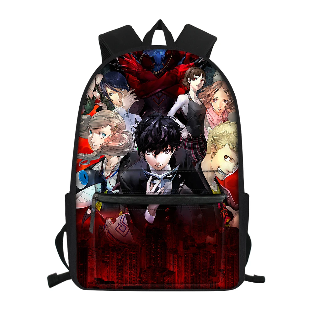 PERSONA 5, школьная сумка с 3D принтом для подростков, для мальчиков и девочек, рюкзак для ноутбука, для мужчин и женщин, крутая, P5, Джокер, холщовая сумка, рюкзак, рюкзак