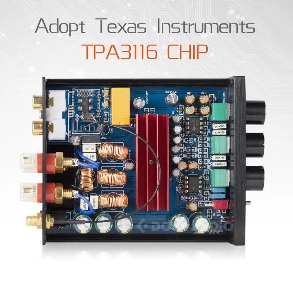 Nobsound мини TPA3116 цифровой аудио усилитель HiFi Bluetooth 5,0 Класс D стерео усилитель мощности 100 Вт* 2