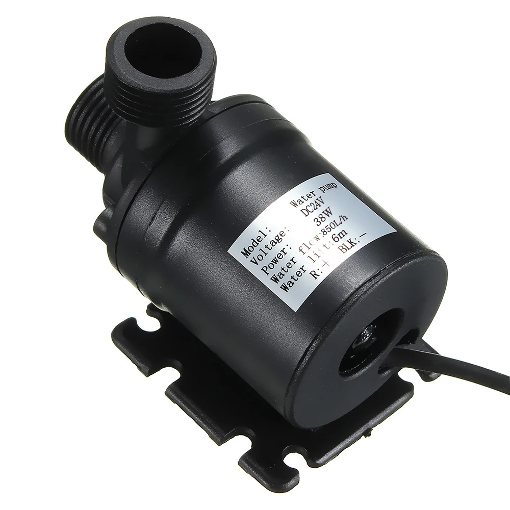 DC 24V 38W 224GPH(850L/h) компактный портативный погружной водяной насос с 16.4ft 19.68ft высоким подъемом для домашнего сада передача воды