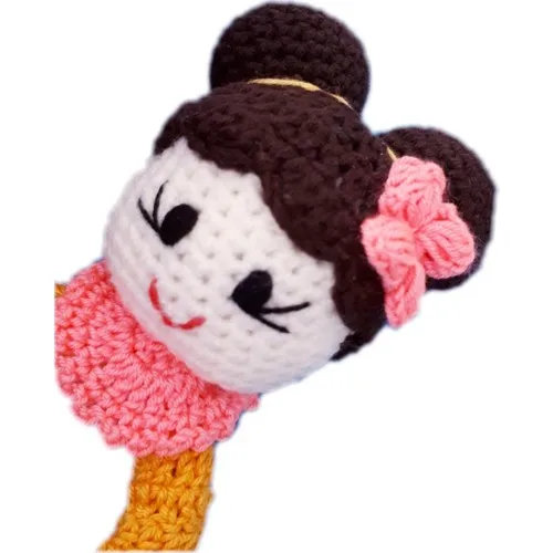 Сеточная игрушка амигуруми из коричневых волос | Игрушки и хобби
