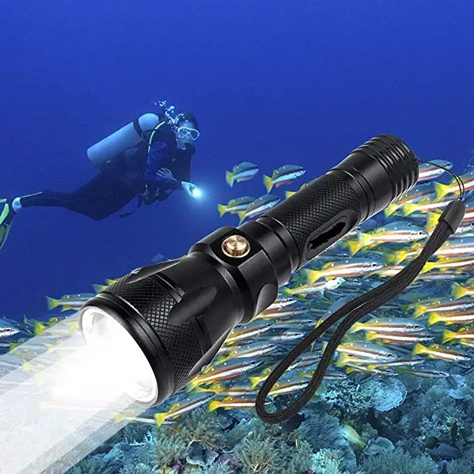 Фонарь для дайвинга, 1200 люмен XM-L2 светодиодный 100 м подводный водонепроницаемый светильник подводная лодка FishingBright Профессиональный светильник для подводного плавания