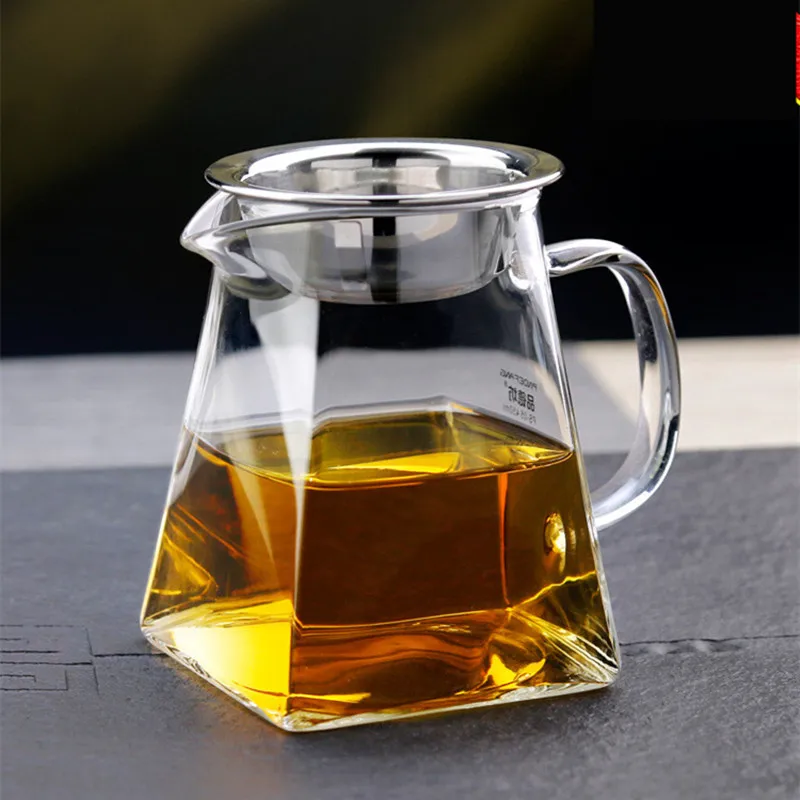 

Жаропрочный кувшин для чая из боросиликатного стекла, чайный набор, аксессуары, прозрачная стеклянная кружка, китайский разделитель для чая, молочный кофейный кувшин