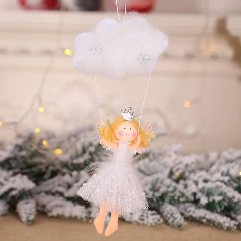 12 шт./лот, украшение для рождественской елки с изображением ангела и облака, Мультяшные куклы для девочек, украшение для душа - Цвет: C