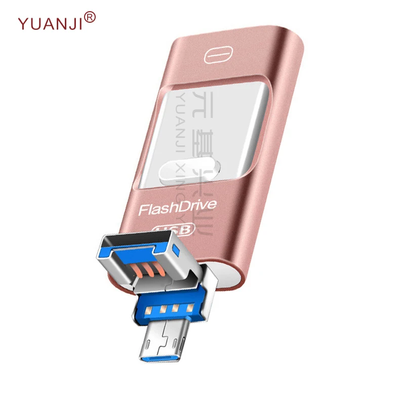Креативный мобильный телефон U диск type-c Android OTG USB3.0 четыре в одном вращающийся USB флэш-накопитель 32g 256G Подарочная Настройка