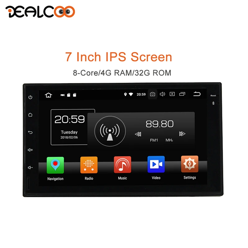 

Dealcoo 2 Din Car Radio GPS Android Autoradio 2 Din Android Car Radio 2din Android Central Multimedia for Universal 7 Inch Touch
