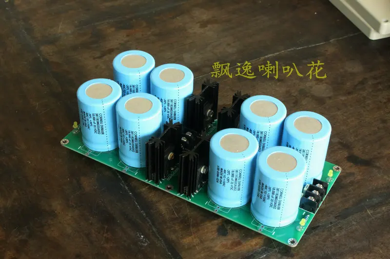 

Rectifier Board Two Independent Horizontal Rows of 8 Capacitors Filter Rectifier Board Compatible with 35mm Diameter Capacitors