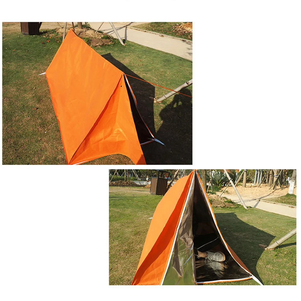 Многофункциональный Открытый аварийный тент выживания палатка Bivy спальное одеяло укрытие для велоспорта кемпинга выживания