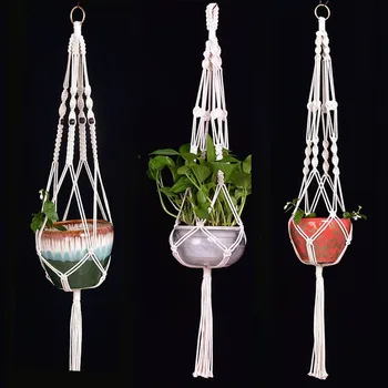 

hot sales plant hanger plant holder handmade rope hanger garden hanger