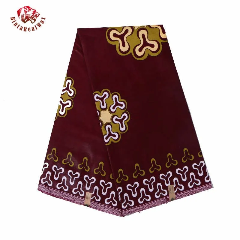 Анкара африканская настоящая восковая печатная ткань дешевая-ткань бинтареалвоск Высокое качество африканская ткань для вечерние платья 24FS1195