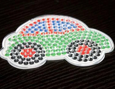 Хама бисер шаблон 5 мм Perler основы для бусин доска с рисунком бумаги Pegboards гладильная предохранитель бусины шаблоны Tangram Jigsaw Board - Цвет: Car