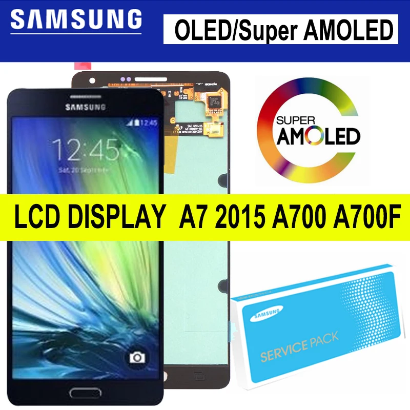 

5.5'' OLED/Original LCD for SAMSUNG Galaxy A7 2015 A700 A700F A700FD Super AMOLED Display Touch Screen Digitizer Repair Parts