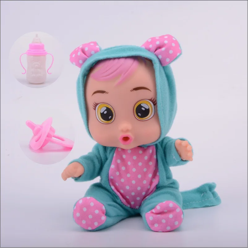 3D силиконовая кукла Inteiro Realista Reborn Cry A Baby, высокое качество, волшебные слезы, куклы, игрушки для детей, подарок-сюрприз, будут слезы - Цвет: Q012