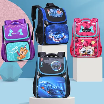

Orthopedic School Backpacks For Girls Cartoon Primary School Bags 1-4Grade Children Backpack School Bookbag Kids satchel Boy Bag