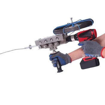 

Seven-Wheel Auto Electrician String Machine Charging Universal Lead Wire Drawing Threading Machine Electric Threader Device