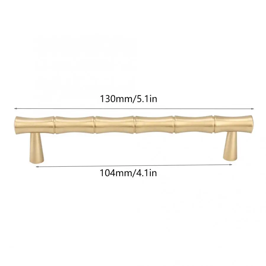 2pcs Antique Cabinet Handle Knob Bamboo Shape Kitchen Cupboard Wardrobe Drawer Door Pulls Metal Cabinet Handle