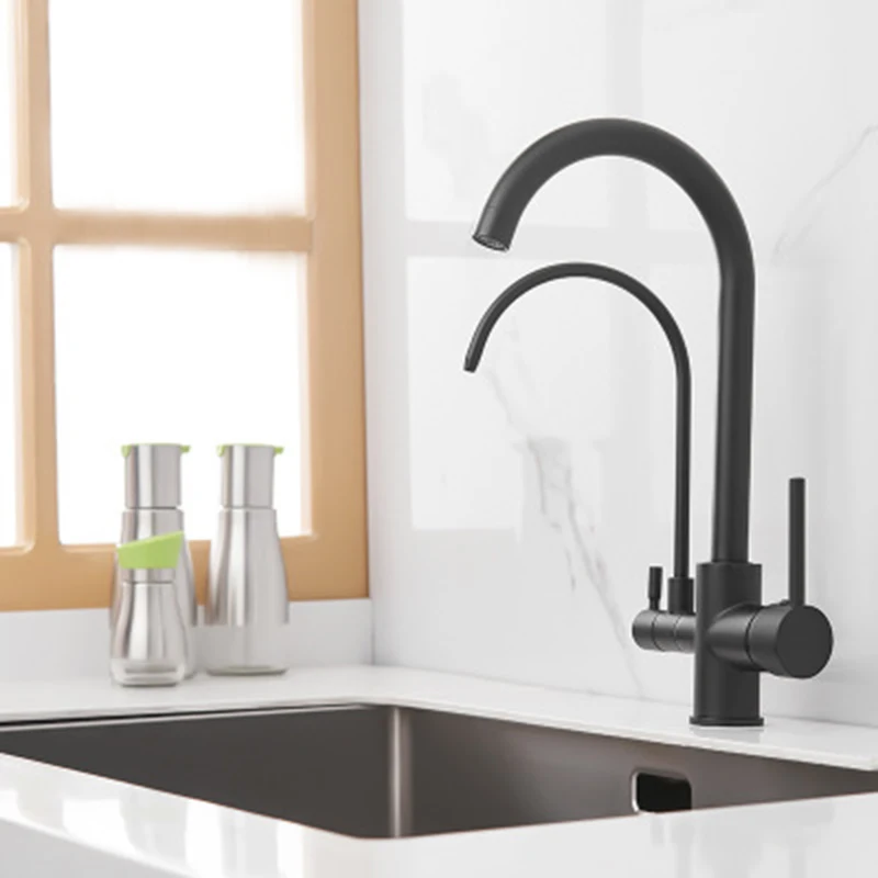 Black faucet