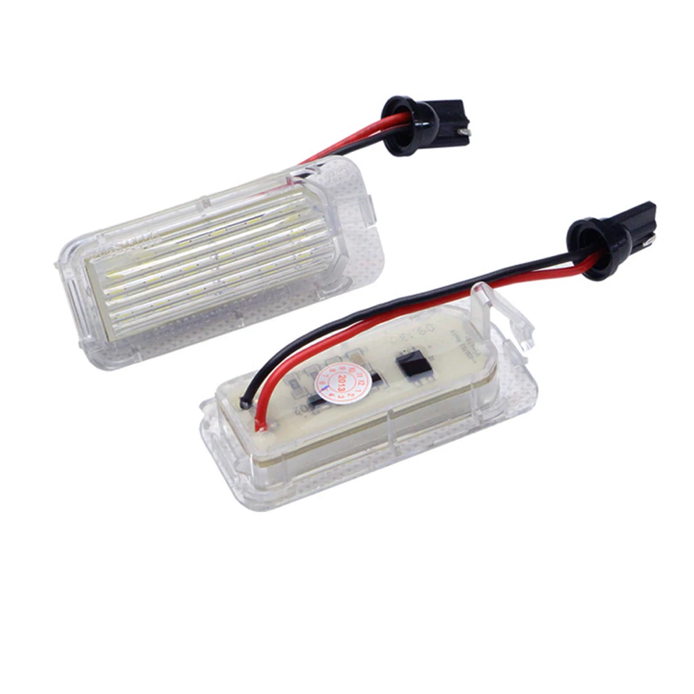 Luz LED para matrícula, accesorio para Ford Fiesta Focus c-max Grand Galaxy Kuga Mondeo s-max b-max Ecosport, Jaguar XJ XF, 1 par