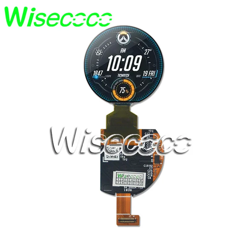 Wisecoco circular oled screen 1.2 inch round MIPI mini small IPS circle smart watch AMOLED display panel module 390x390 | Компьютеры и