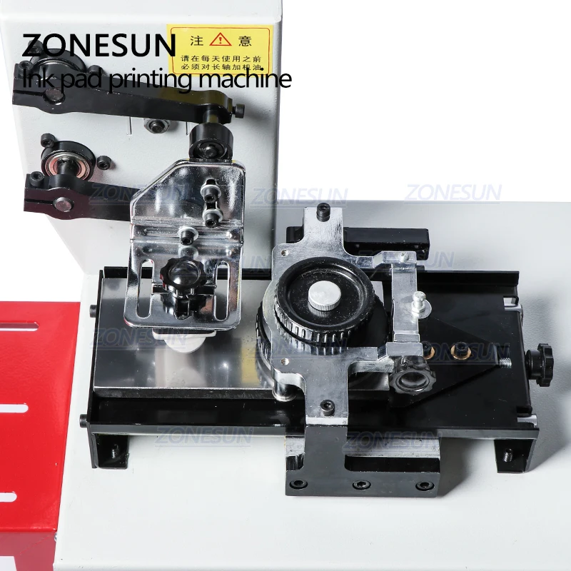 ZONESUN Automatic Ink Pad Printing Machine Electric Production Date Coding Machine Plastic Milk Carton Bottle Glass Pad Printer