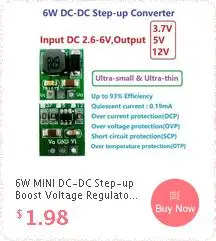 DC-DC модуль повышающего преобразователя 12 V-24 V to 200 V-450 V 300V 400V Напряжение Регулируемая зарядка питания для nixie часы свечение