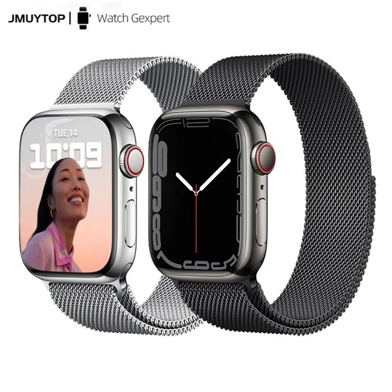 Ремешок для Apple watch band 44 мм 40 7 5 6 se магнитный браслет из нержавеющей стали iWatch 42 38 41