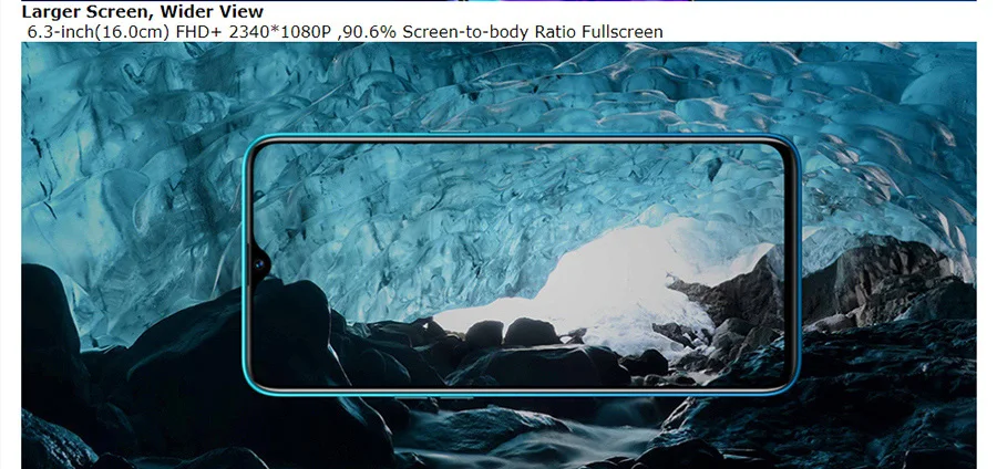 OPPO Realme Q 6,3 ''Dewdrop 4/6/8GB Оперативная память 64/128 ГБ Встроенная память Snapdragon 712 Octa Core 48MP Камера 20 Вт быстрой зарядки 4035 мА/ч, мобильный телефон