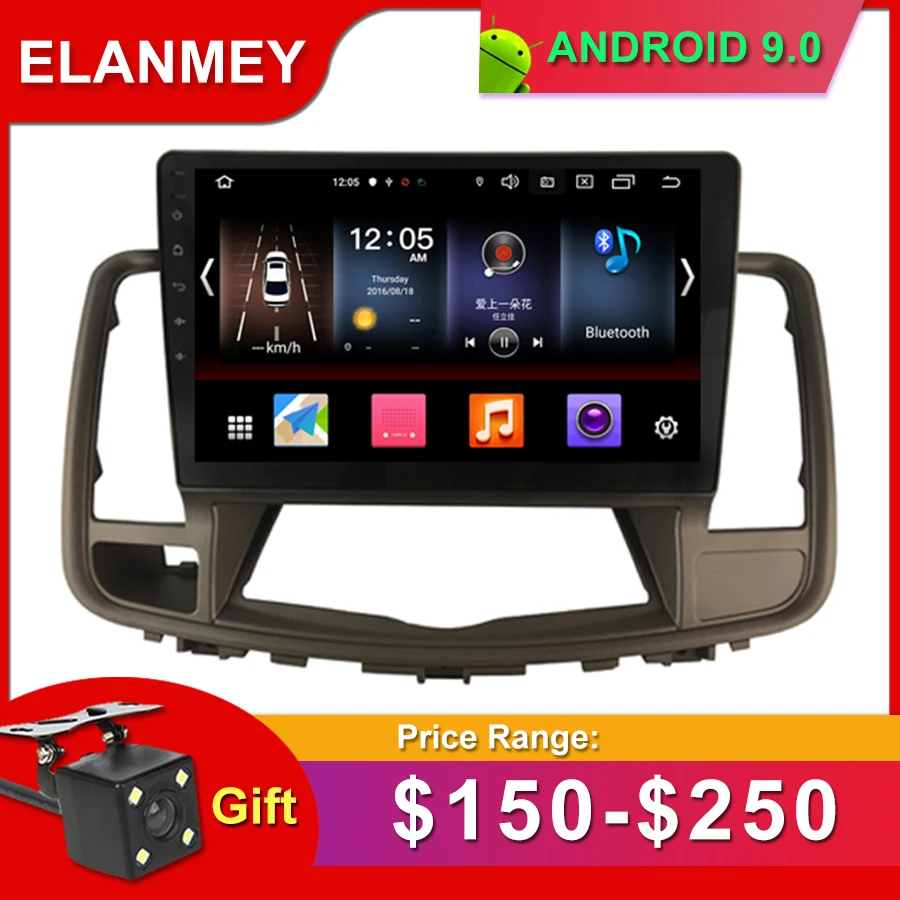 

Gift Camera Car Radio for Nissan Teana 2009 Android 9.0 GPS Navigation Bluetooth Touch screen wifi Car Audio Stere Multimedia