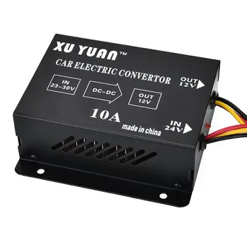 

Car 10A 120W Buck 24V To 12V Inverter Car Converter Truck Audio And Video Subwoofer Modified Car Accessories