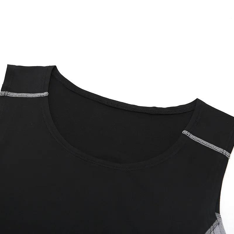 Три поколения Pro фитнес спортивные колготки эластичность дышащий без рукавов Быстросохнущий компрессионный жилет Баскетбол Бег поезд