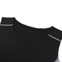 Три поколения Pro фитнес спортивные колготки эластичность дышащий без рукавов Быстросохнущий компрессионный жилет Баскетбол Бег поезд