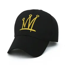 Модная Повседневная простая бейсболка для мужчин и женщин с вышивкой короны, солнцезащитная Кепка