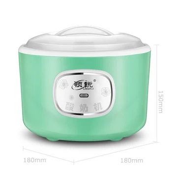 

1L 220V 15W Automatic Electric Mini Yogurt Maker Diy Stainless Steel Liner 4 Glass Cups Making Kitchen Tools Yogurt 50Hz