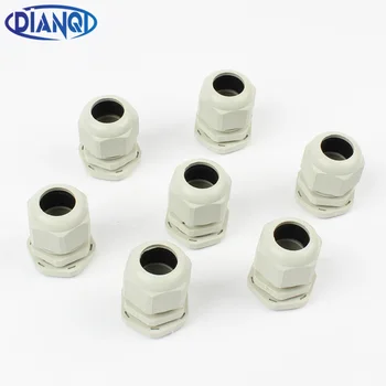 

10pcs IP68 M24x1.5 M25x1.5 M27x1.5 M32x1.5 Wire Cable CE White/Black Waterproof Nylon Plastic Cable Gland Connector No Gasket