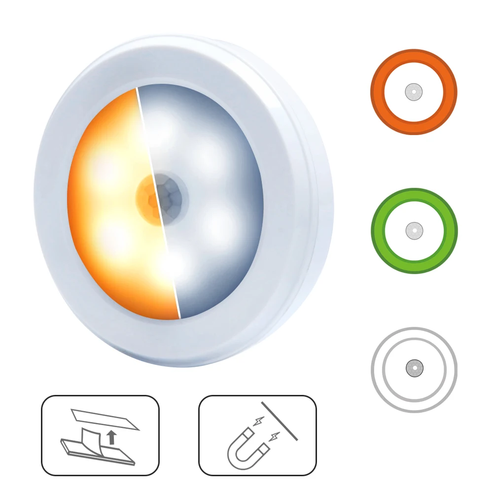 Светодиодный светильник с датчиком движения инфракрасный PIR детектор ночная
