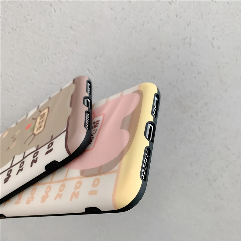 Милые пары животных bump текстура чехол для телефона для Iphone 11 Pro Max X Xsmax Xr противоударный мягкий чехол по технологии imd для Iphone 7 8Plus крышка