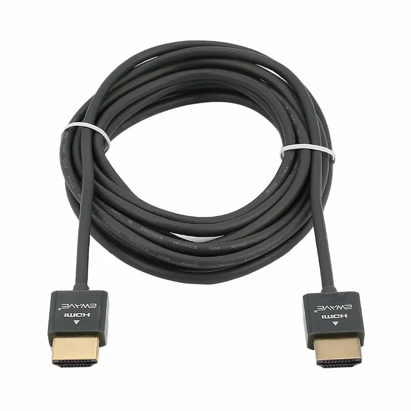 HDMI кабель супер ультра тонкий 10,2 Гбит/с Полоса пропускания 340 МГц для новых плоских 4K и 3D ТВ цифровых аудио видео сигналов передачи 1,5 м