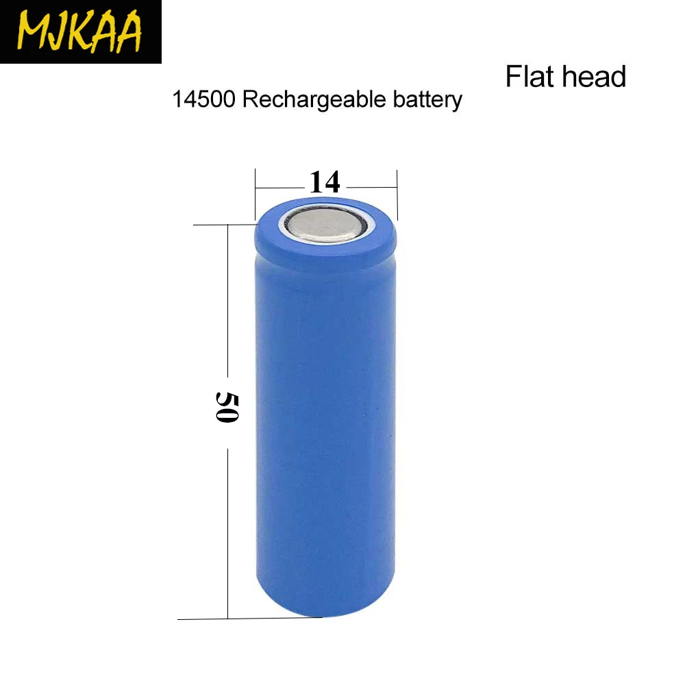 14500 1200mAh 3 7 V плоская перезаряжаемая мощная высокоразрядная литиевая батарея |
