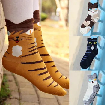 

Pure Cotton Spring Autumn Socks New 2019 Cute Lovely Cartoon Animal Zoo Socks Ladies Girls Cotton Warm Soft Sox