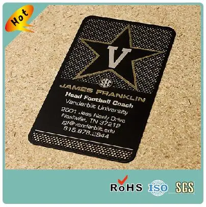 

Customized Design Metal Business Card Plated Black Metal Cards Membership Visiting Metal Cards