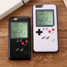 Тетрис Игровая приставка чехлы для телефонов iPhone X 6plus 6s 7 7plus 8 8plus Play Blokus игровая консоль чехол Защита подарок