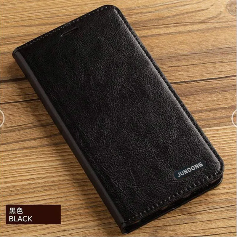 Чехол с откидной крышкой для huawei P10 P20 P30 Lite mate 10 20 Lite Pro P Smart Y6 Y7 Y9 чехол с масляным воском для Honor 8X9X10 Lite чехол - Цвет: Black