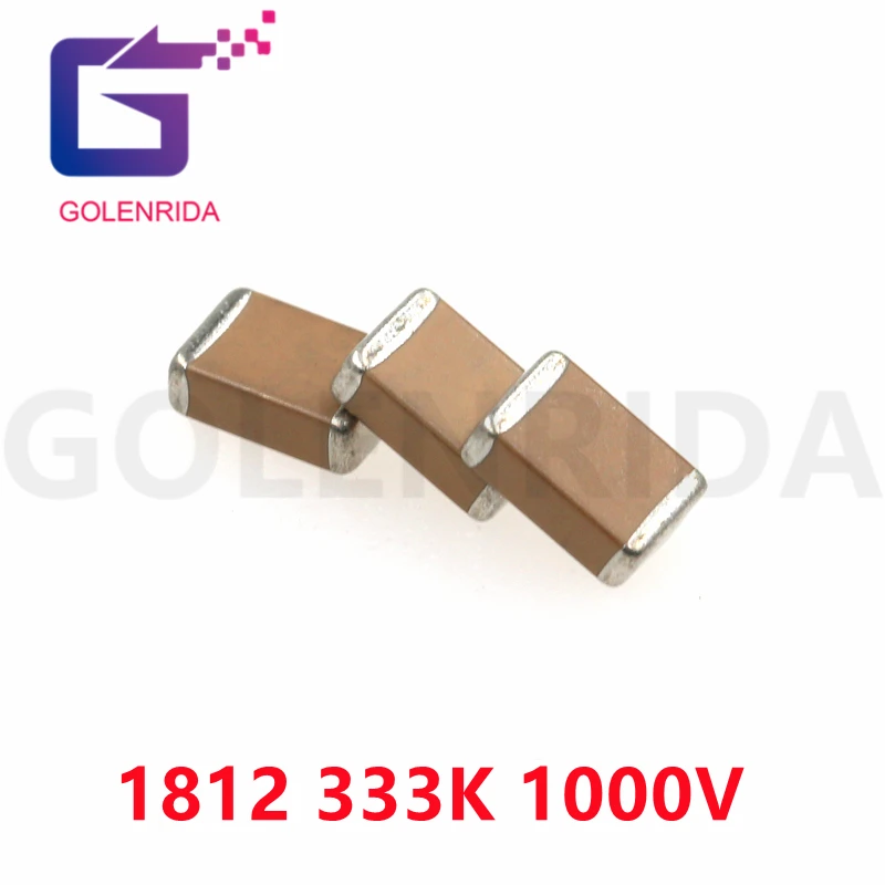 10 шт. многослойный керамический конденсатор 1812 4532 333K 1000V X7R 10% SMD | Электронные