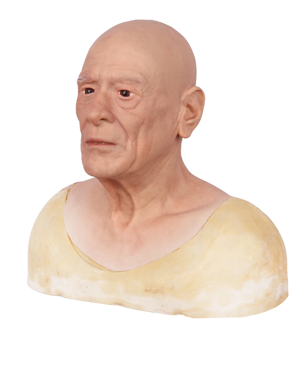 Eyung Фетиш настоящая кожа для взрослых полное лицо Мужская силиконовая маска для мяча маска для вечеринки косплей с реалистичной кожей силиконовые маски для лица старого человека