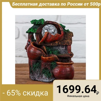 

Fountain "House under a jug" 10 * 14 * 19 cm (backlit) 4295676